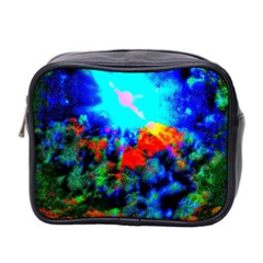 Psychedelic Spaceship Mini Toiletries Bag (two Sides) by okhismakingart