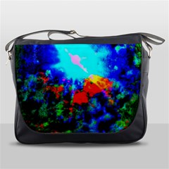 Psychedelic Spaceship Messenger Bag by okhismakingart