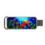 Psychedelic Spaceship Portable USB Flash (One Side) Front