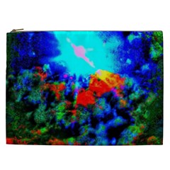 Psychedelic Spaceship Cosmetic Bag (xxl) by okhismakingart