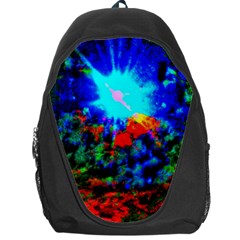 Psychedelic Spaceship Backpack Bag by okhismakingart