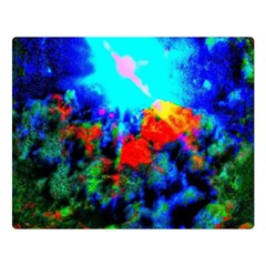 Psychedelic Spaceship Double Sided Flano Blanket (large)  by okhismakingart