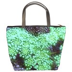 Green Queen Anne s Lace Landscape Bucket Bag Back