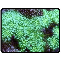 Green Queen Anne s Lace Landscape Fleece Blanket (large) 