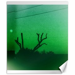 Creepy Green Scene Canvas 20  X 24  by okhismakingart