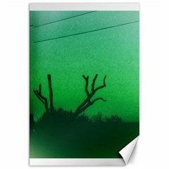 Creepy Green Scene Canvas 20  X 30  by okhismakingart