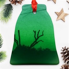 Creepy Green Scene Ornament (bell) by okhismakingart