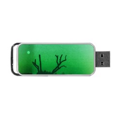 Creepy Green Scene Portable Usb Flash (two Sides) by okhismakingart