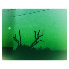 Creepy Green Scene Double Sided Flano Blanket (medium)  by okhismakingart