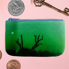 Creepy Green Scene Large Coin Purse by okhismakingart