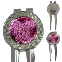 Pink Queen Anne s Lace Landscape 3-in-1 Golf Divots by okhismakingart