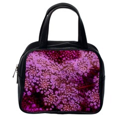 Pink Queen Anne s Lace Landscape Classic Handbag (one Side) by okhismakingart