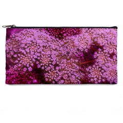 Pink Queen Anne s Lace Landscape Pencil Cases by okhismakingart