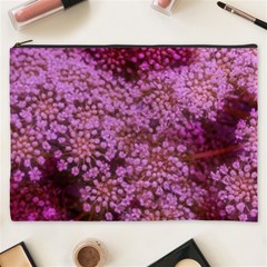 Pink Queen Anne s Lace Landscape Cosmetic Bag (xxxl) by okhismakingart