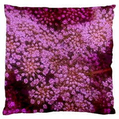 Pink Queen Anne s Lace Landscape Standard Flano Cushion Case (one Side) by okhismakingart