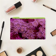 Pink Queen Anne s Lace Landscape Cosmetic Bag (xs) by okhismakingart