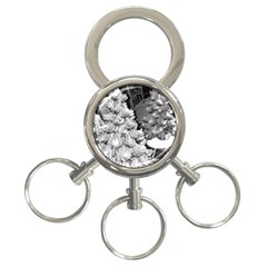 Black And White Christmas 3-ring Key Chains by okhismakingart