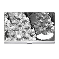 Black And White Christmas Business Card Holder by okhismakingart