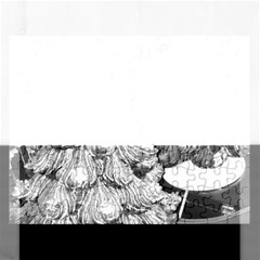 Black And White Christmas Rectangular Jigsaw Puzzl by okhismakingart