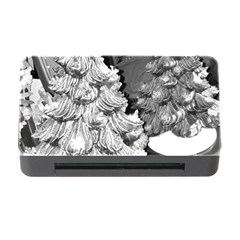 Black And White Christmas Memory Card Reader With Cf by okhismakingart