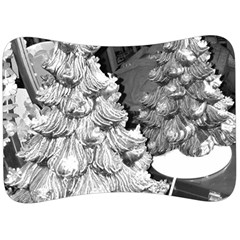 Black And White Christmas Velour Seat Head Rest Cushion