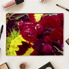 Sunflower And Cockscomb Cosmetic Bag (xl) by okhismakingart