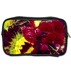 Sunflower And Cockscomb Toiletries Bag (one Side) by okhismakingart