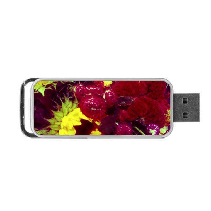 Sunflower and Cockscomb Portable USB Flash (One Side)