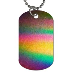 Rainbow Streaks Dog Tag (one Side) by okhismakingart