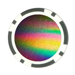 Rainbow Streaks Poker Chip Card Guard by okhismakingart