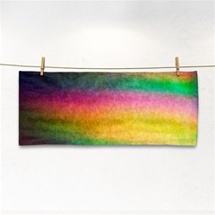 Rainbow Streaks Hand Towel by okhismakingart