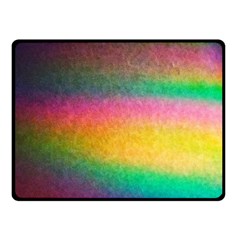 Rainbow Streaks Fleece Blanket (small) by okhismakingart