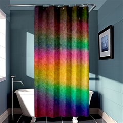 Rainbow Streaks Shower Curtain 36  X 72  (stall)  by okhismakingart