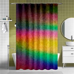 Rainbow Streaks Shower Curtain 48  X 72  (small)  by okhismakingart