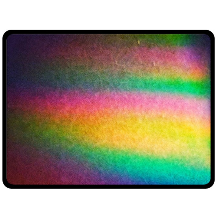 Rainbow Streaks Double Sided Fleece Blanket (Large) 