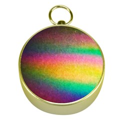 Rainbow Streaks Gold Compasses by okhismakingart