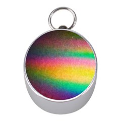 Rainbow Streaks Mini Silver Compasses by okhismakingart