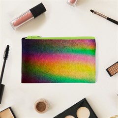 Rainbow Streaks Cosmetic Bag (xs) by okhismakingart