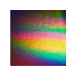 Rainbow Streaks Small Satin Scarf (square) by okhismakingart