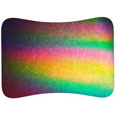 Rainbow Streaks Velour Seat Head Rest Cushion by okhismakingart