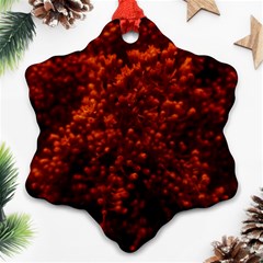 Red Goldenrod Ornament (snowflake) by okhismakingart