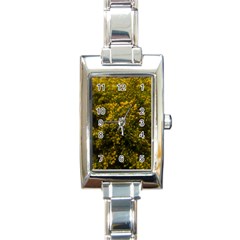 Yellow Goldrenrod Rectangle Italian Charm Watch by okhismakingart