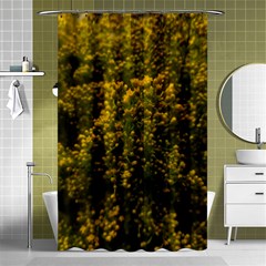 Yellow Goldrenrod Shower Curtain 48  X 72  (small)  by okhismakingart