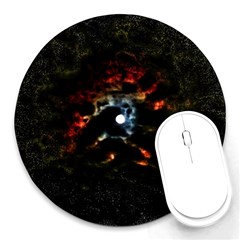 Moon Supernova Round Mousepads by okhismakingart