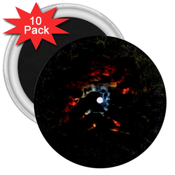 Moon Supernova 3  Magnets (10 pack) 