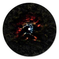 Moon Supernova Magnet 5  (round) by okhismakingart