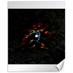 Moon Supernova Canvas 11  X 14  by okhismakingart