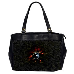 Moon Supernova Oversize Office Handbag (2 Sides) by okhismakingart