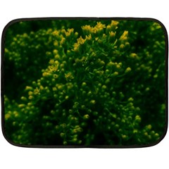 Green Goldenrod Double Sided Fleece Blanket (mini)  by okhismakingart