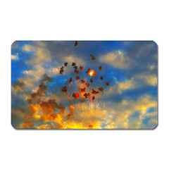 Football Fireworks Magnet (rectangular) by okhismakingart